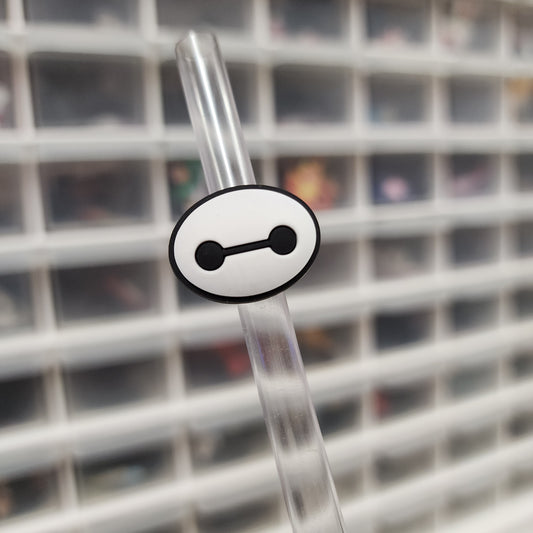 Baymax Face Straw Topper